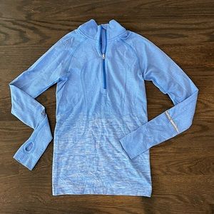 Women’s Blue Lululemon Quarter-zip size 6